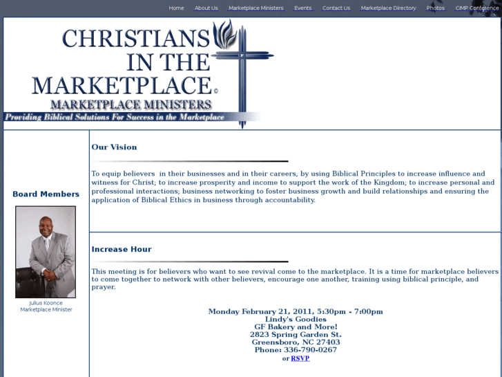 www.christiansinthemarketplace.com