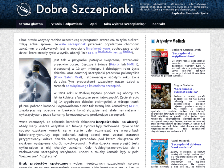 www.dobreszczepionki.pl