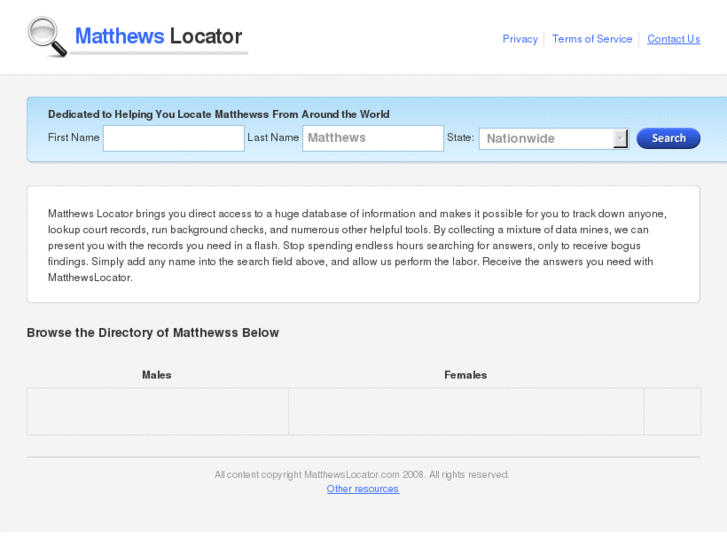 www.matthewslocator.com