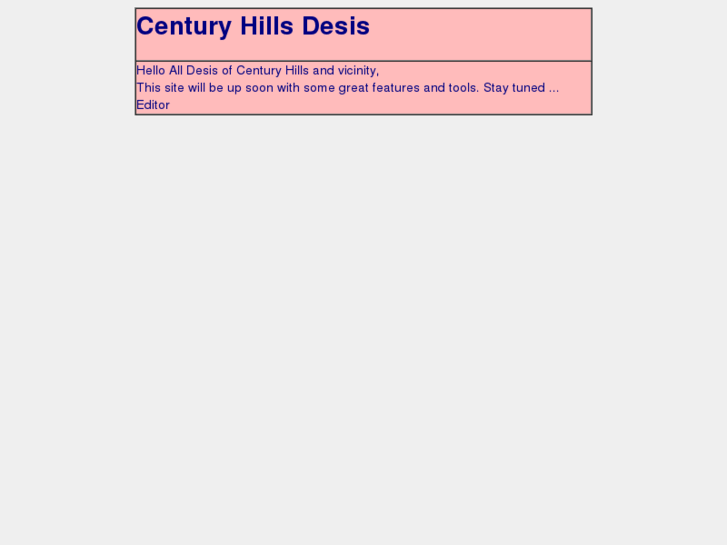 www.centuryhillsdesis.com