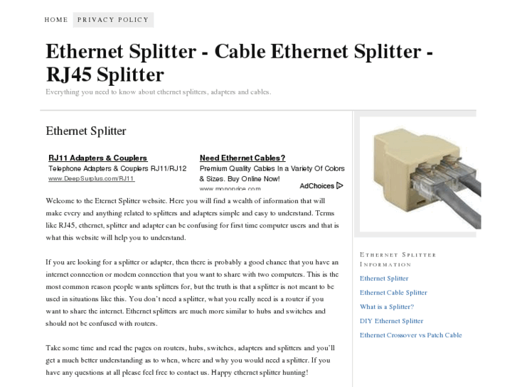 www.ethernet-splitter.net
