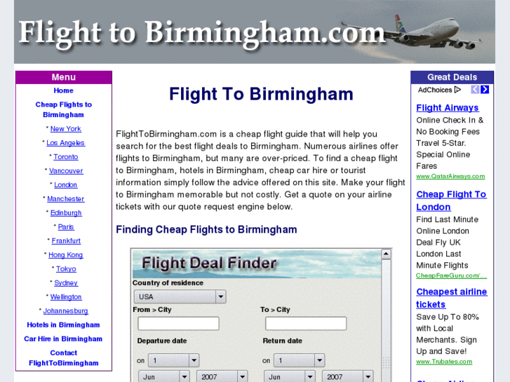 www.flighttobirmingham.com