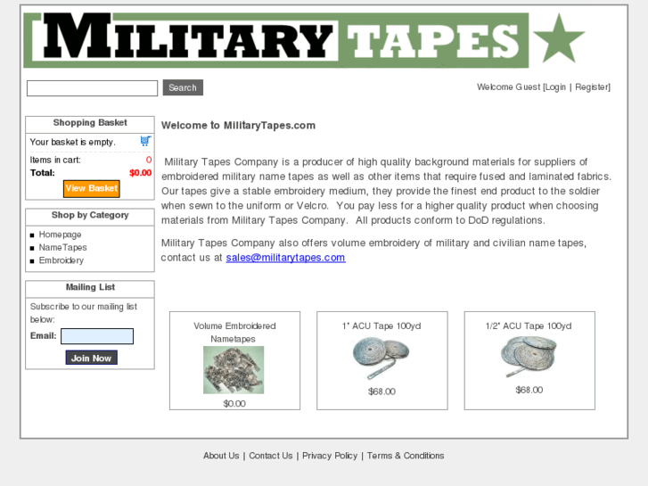 www.militarytapes.com