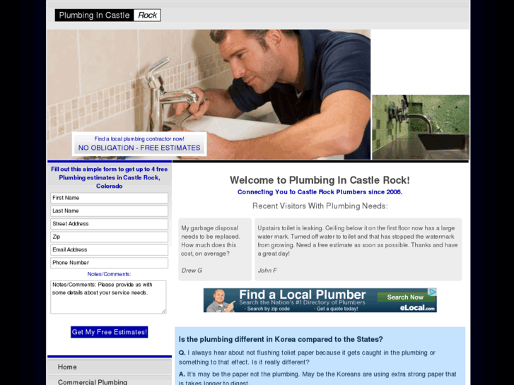 www.plumbingincastlerock.com