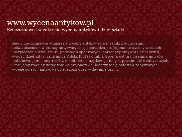 www.wycenaantykow.pl