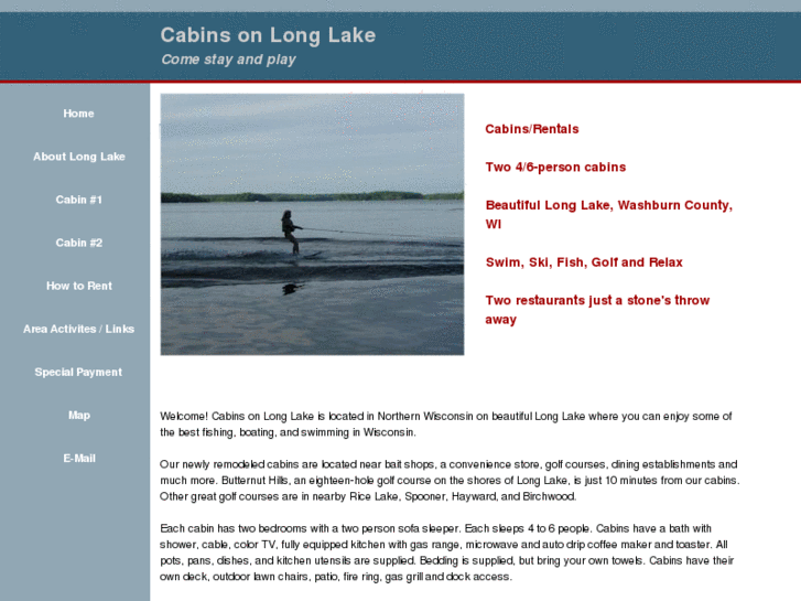 www.cabinsonlonglake.com