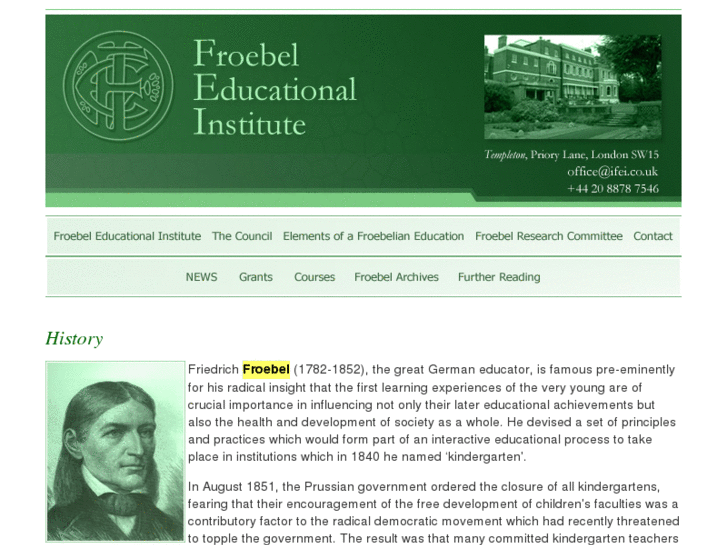 www.froebel.org.uk