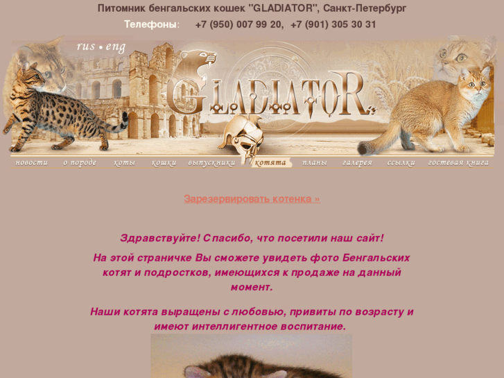 www.gladiatorcat.ru