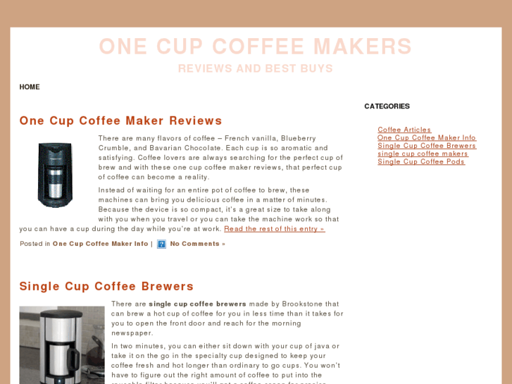 www.onecupcoffeemakersreview.net