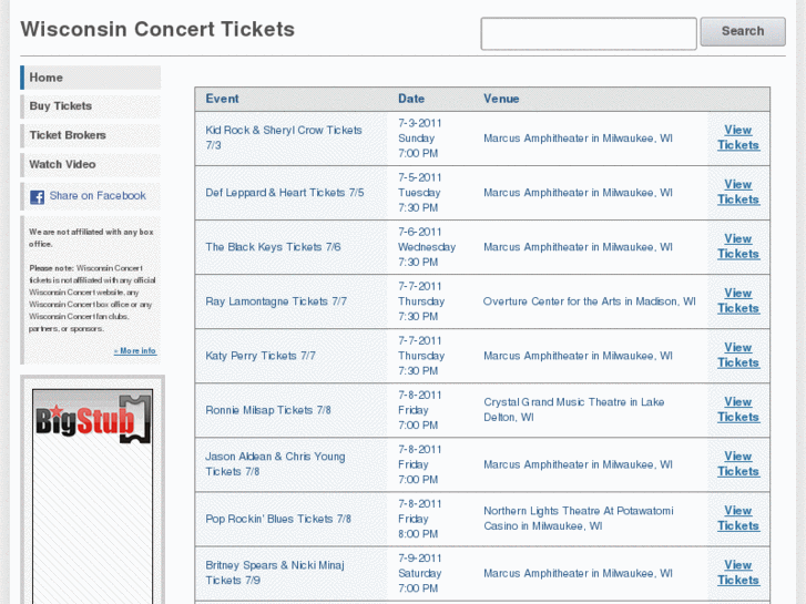 www.wisconsinconcerttickets.com