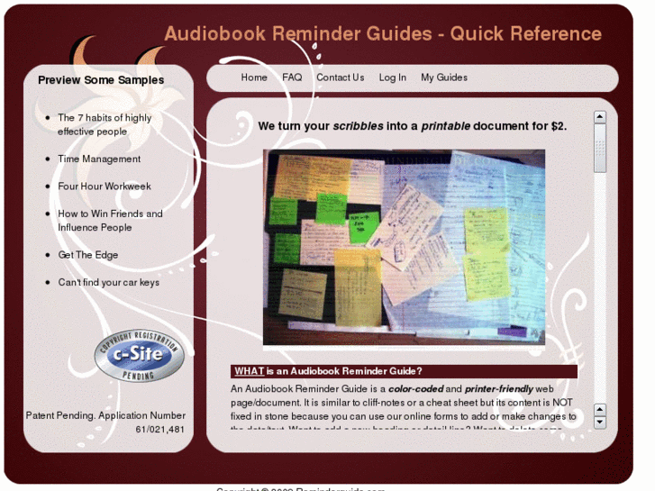 www.audiobookcheatsheets.com