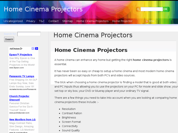 www.homeprojector.org