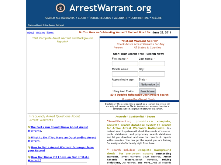 www.arrestwarrant.org