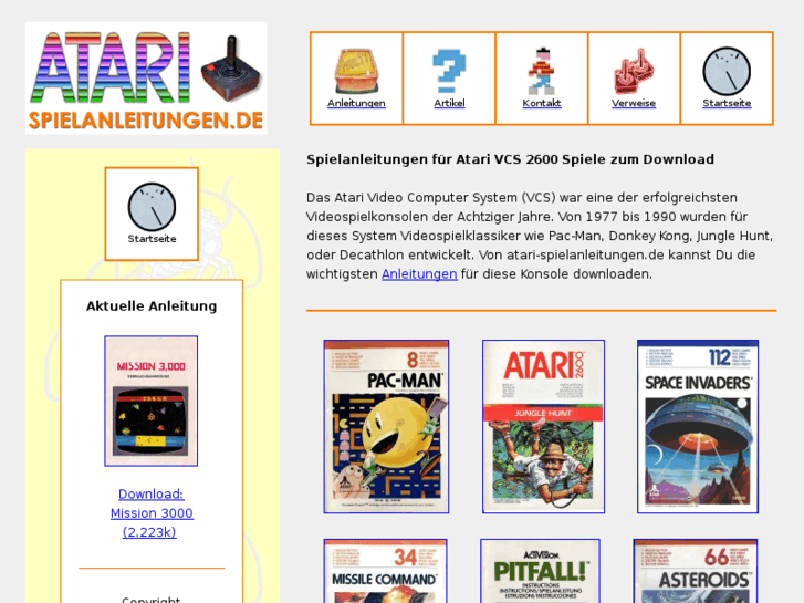 www.atari-spielanleitungen.de