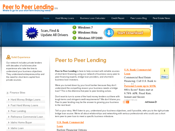 www.peertopeerlending.biz