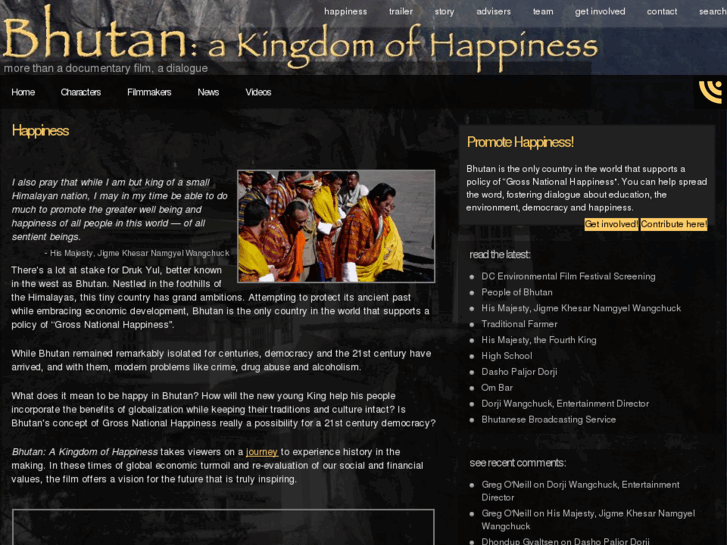 www.bhutanakingdomofhappinessmovie.com