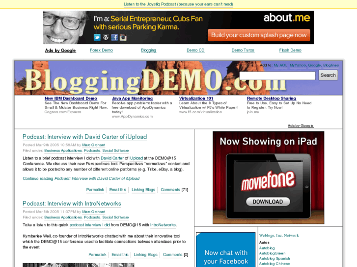 www.bloggingdemo.com