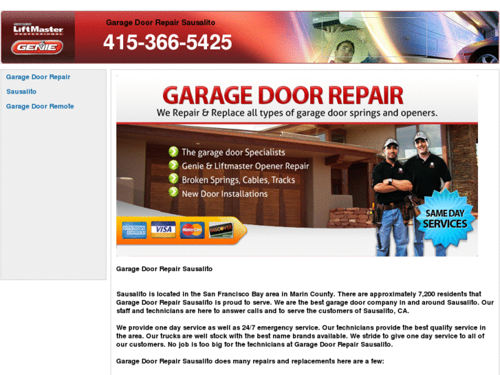 www.garagedoorrepairsausalito.com