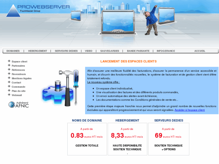 www.prowebserver.fr