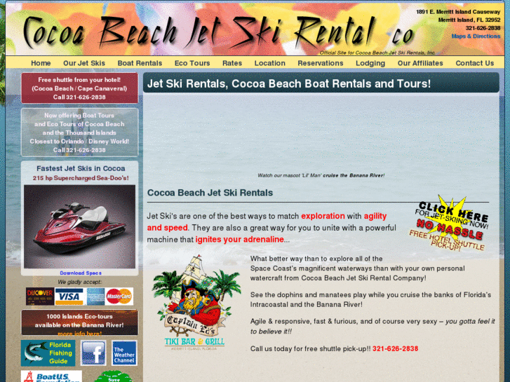 www.capecanaveraljetskirentals.com