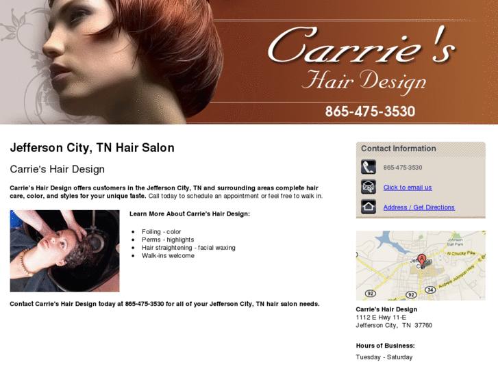 www.carrieshairdesign.com