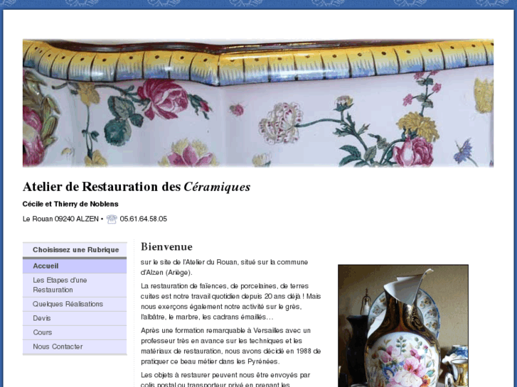 www.restauration-ceramiques-pyrenees.com