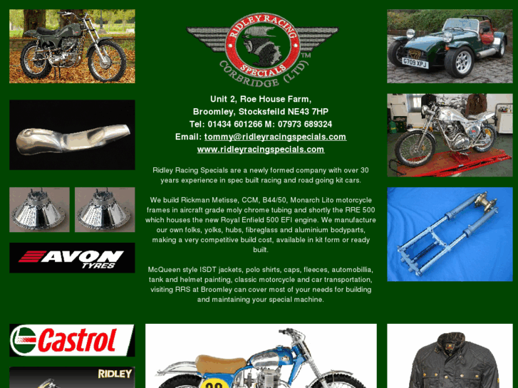 www.ridleyracingspecials.com