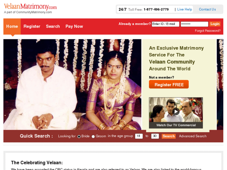 www.velaanmatrimony.com