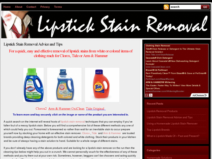 www.lipstickstainremoval.net