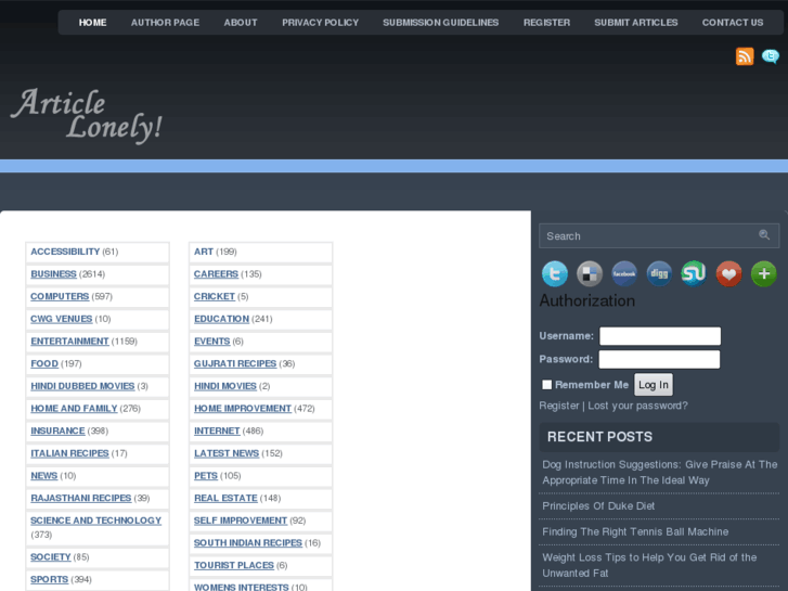 www.articlelonely.com