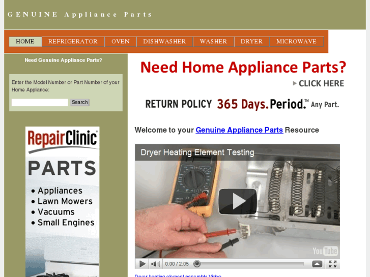 www.genuine-appliance-parts.com