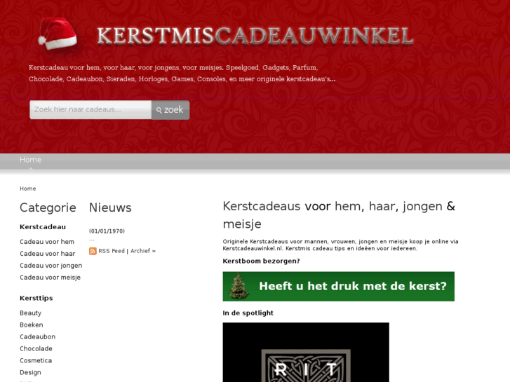 www.kerstmiscadeauwinkel.nl