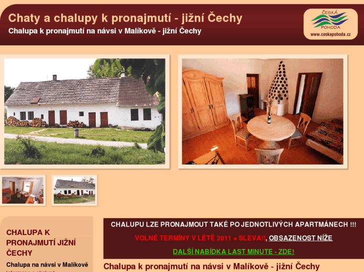 www.chalupa-pronajmuti-jizni-cechy-malikov2.cz