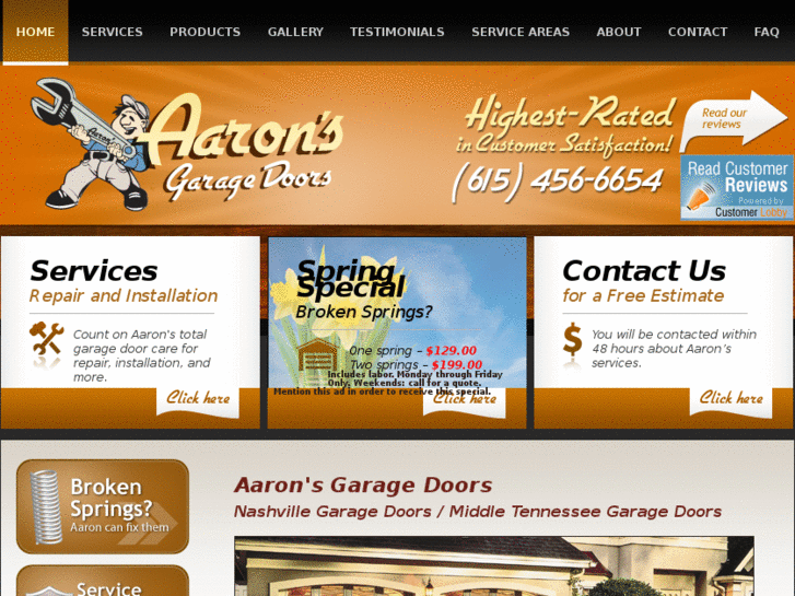 www.aaronsdoorservice.com