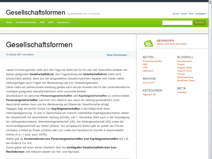 www.gesellschaftsformen.net