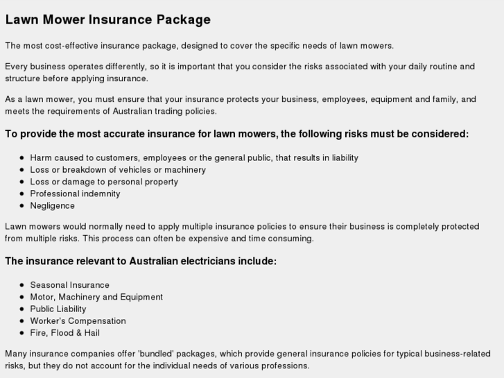 www.lawnmowerinsurance.com.au