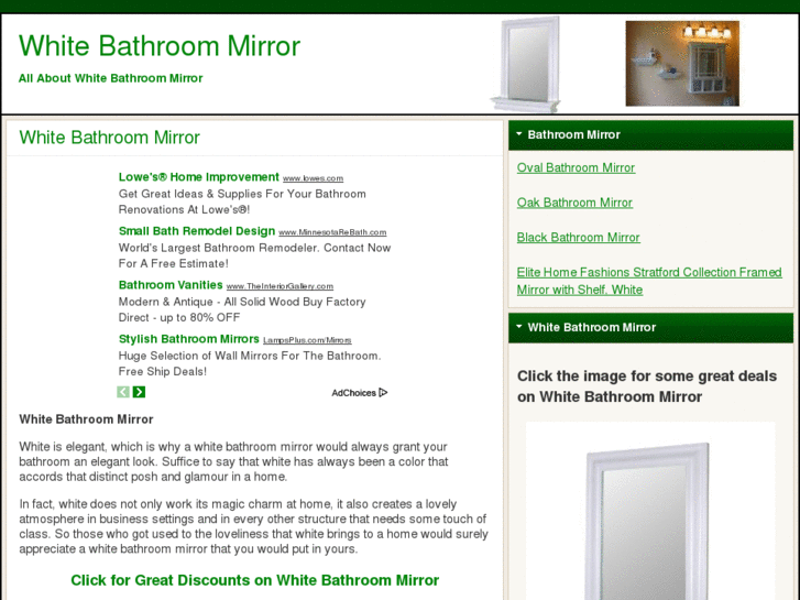 www.whitebathroommirror.net