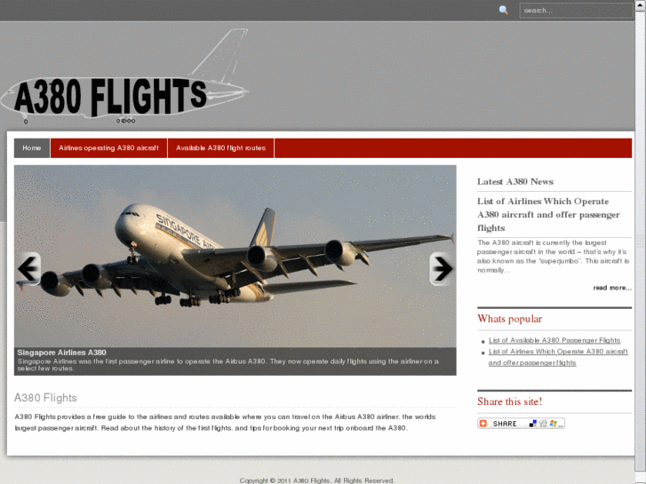 www.a380flights.com