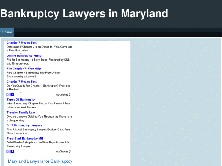 www.bankruptcylawyersinmaryland.com