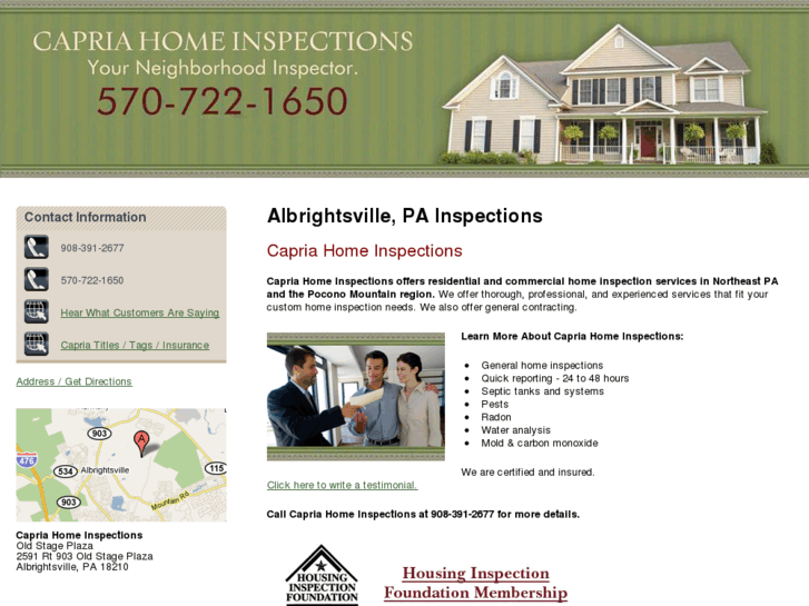 www.capriahomeinspections.com