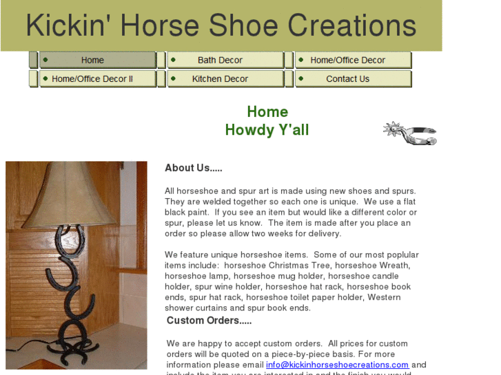 www.kickinhorseshoecreations.com