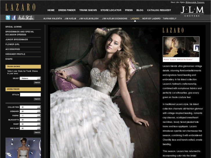 www.lazarobridal.com