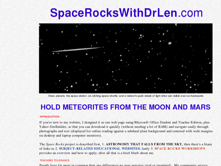 www.spacerockswithdrlen.com