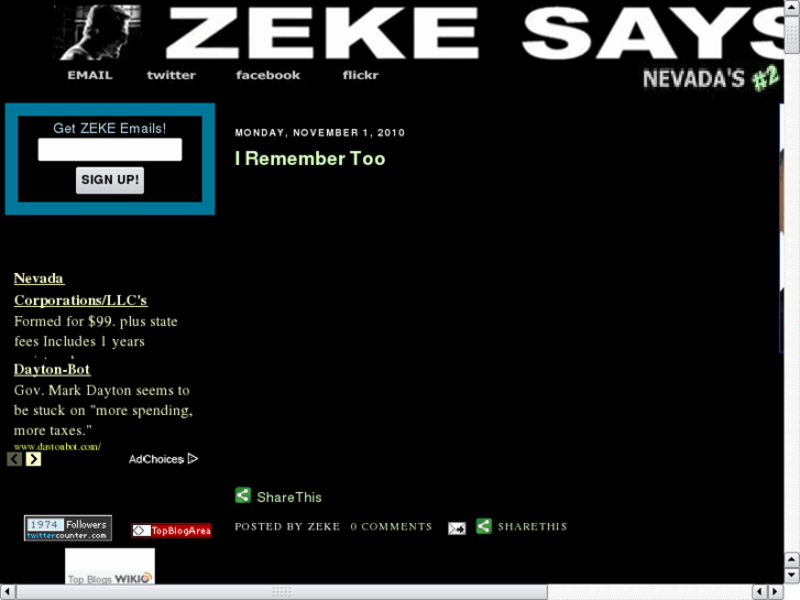 www.zekesaysso.com