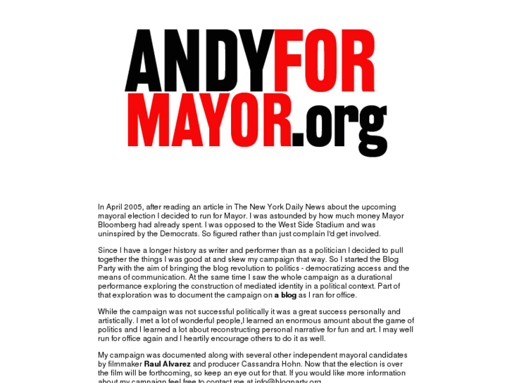 www.andyformayor.org