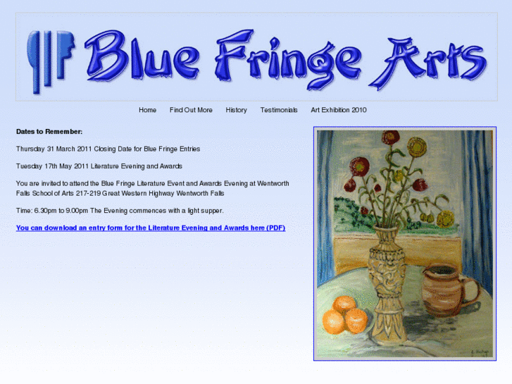 www.bluefringeart.org