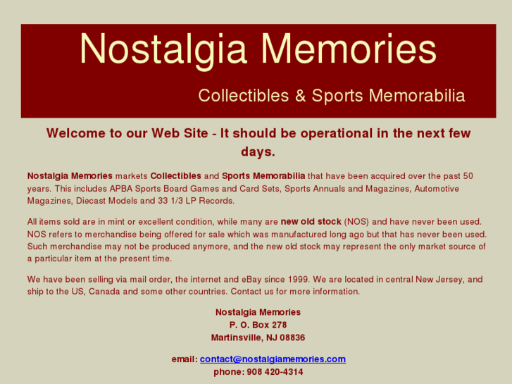 www.nostalgiamemories.com