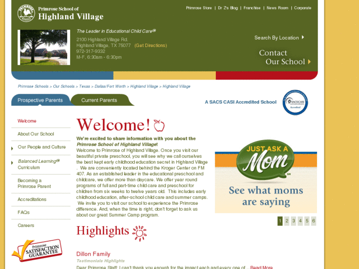 www.primrosehighlandvillage.com