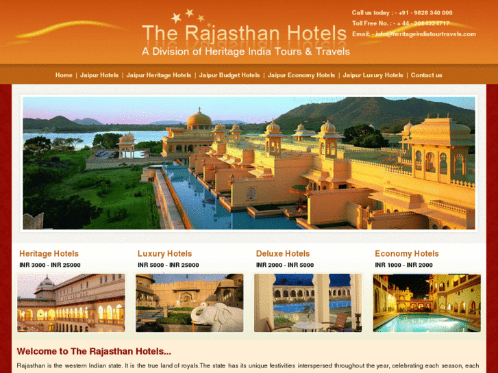 www.therajasthanhotels.com