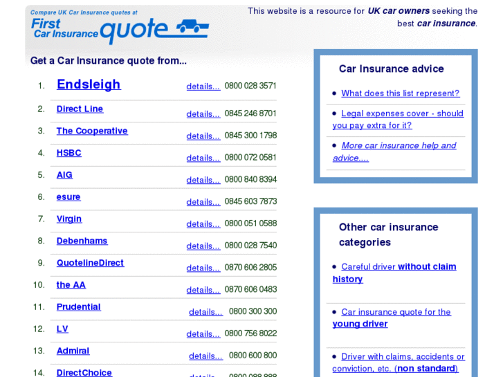 www.1st-car-insurance-cheap-quotes-compare-for-cars-comparison-uk.co.uk